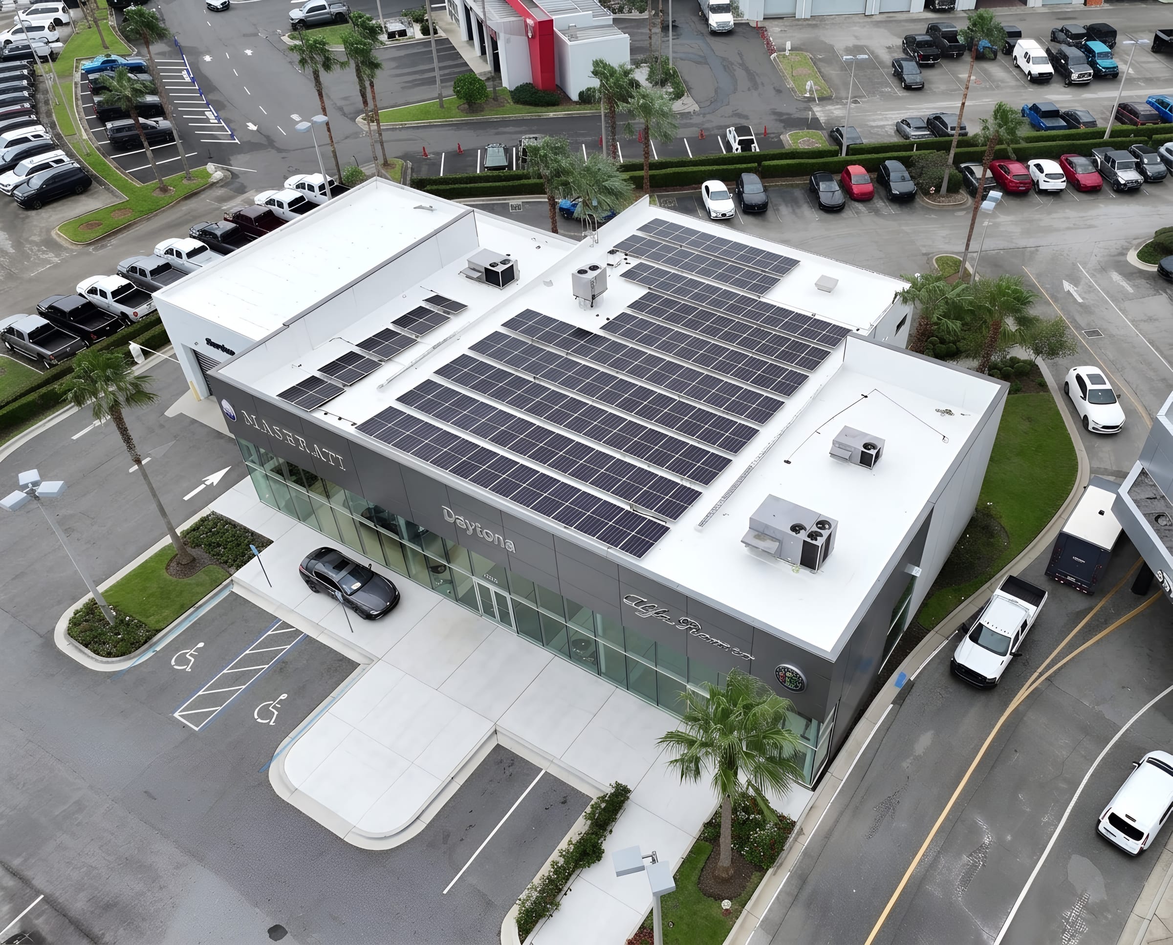 Solar-Fit array on the Daytona Maserati facility