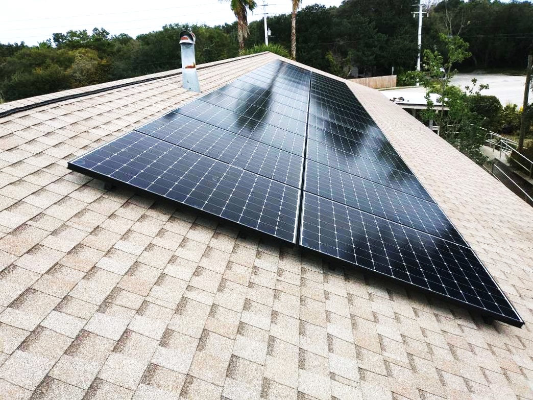 Solar-Fit array on the Unitarian Universalist Fellowship of St. Augustine
