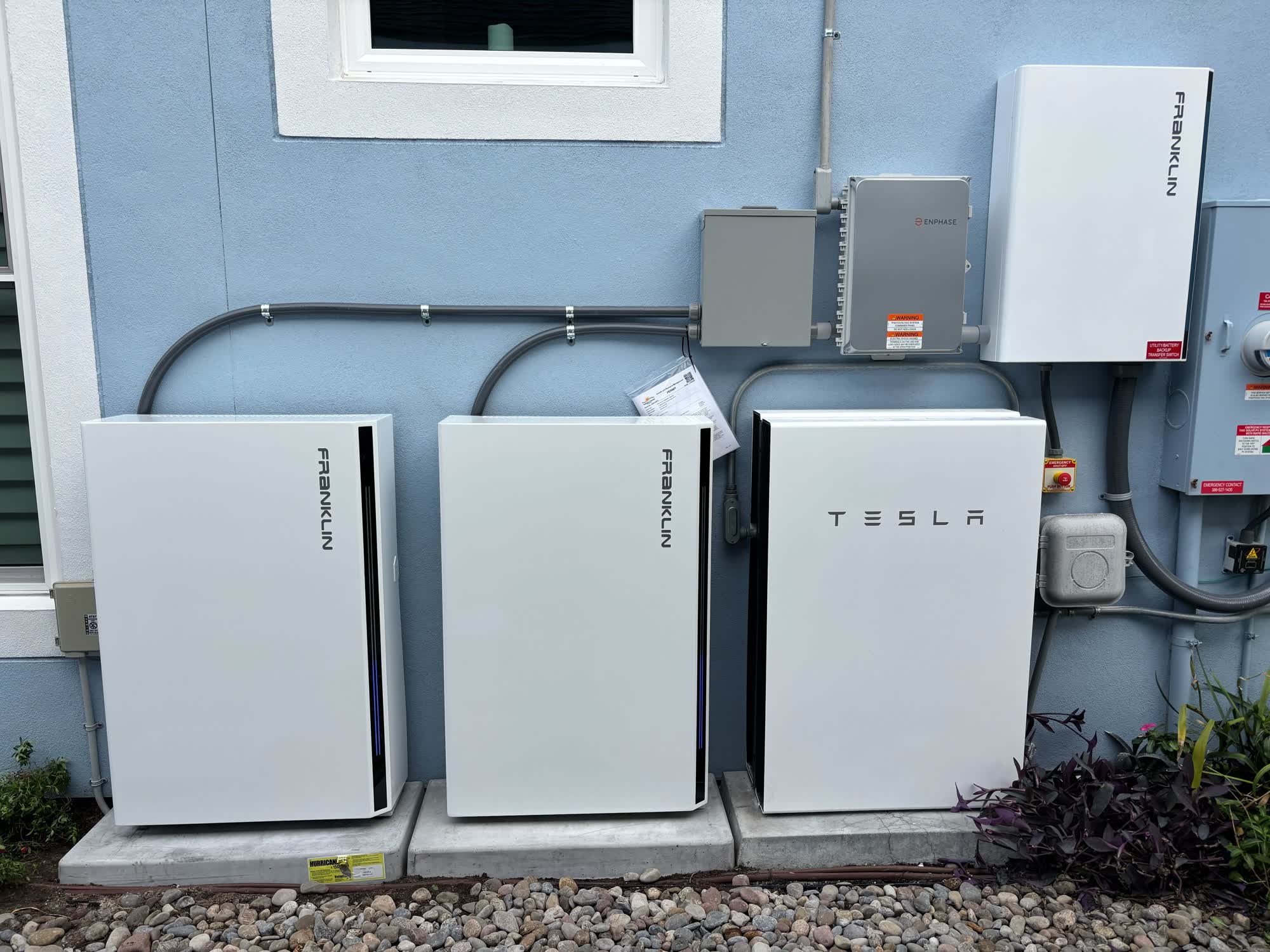 Franklin and Tesla home batteries installed by Solar-Fit